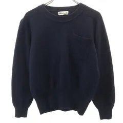 Pierre Cardin ピエールカルダン ウール 長袖 セーター M ネイビー ニット レディース 古着のサムネイル