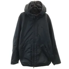 NIKE ナイキ 中綿ジャケット XL ブラック 裏トリコット メンズ 古着