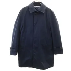 BEAMS HEART ビームスハート ステンカラーコート 44 ネイビー 中綿ライナー付き メンズ 古着