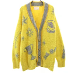 SNIDEL HOME スナイデルホーム HarryPotter ハリーポッター コラボ 長袖 ニットカーディガン F イエロー ルームウェア レディース 古着のサムネイル