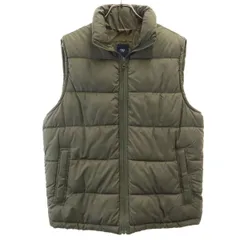 GAP ギャップ 中綿ベスト S オリーブ メンズ 古着