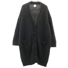 niko and... ニコアンド 長袖 ロング ニットカーディガン ブラック レディース 古着