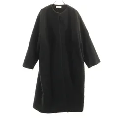 Mila Owen ミラオーウェン ノーカラーコート F チャコールグレー レディース 古着