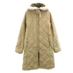 adidas アディダス キルティングコート M ベージュ系 レディース 古着