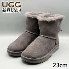 UGG ムートンブーツ グレー USA6/JP23cm ミニベイリーボウII レディース/女性用 1016501 アグ 新品 (ug292)