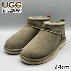 【新品】UGG ムートンブーツ バーントオリーブ USA7/JP24cm クラシックウルトラミニ レディース/女性用 1116109 アグ (ug305)
