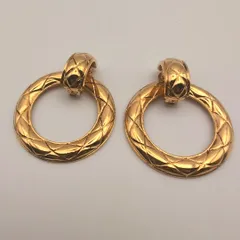 美品 シャネル イヤリング ココマーク ラウンド ゴールド ヴィンテージ