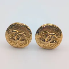 美品 シャネル イヤリング ココマーク ラウンド ゴールド ヴィンテージ