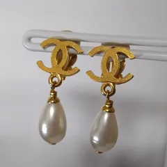 美品 シャネル イヤリング ココマーク サークル ゴールド ヴィンテージ 95P
