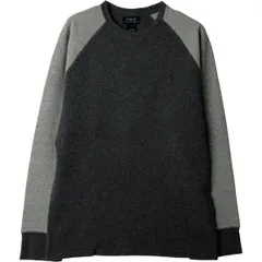 古着 ラルフローレン Ralph Lauren POLO RALPH LAUREN ツートン サーマルロングTシャツ メンズL相当/eaa616255