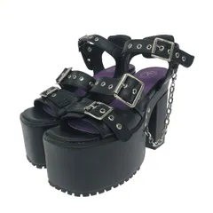 YOSUKE ヨースケ 厚底ベルティッドサンダル 表記サイズ:L ベルト/チェーン    ブラック レディース / 240001189672