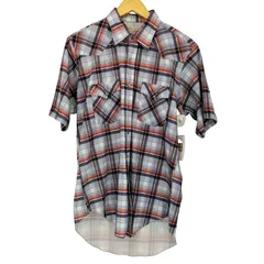 ラングラー Wrangler 60-70s USA製 スナップボタン 半袖 チェック ウエスタンシャツ メンズ 表記無 