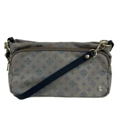 russet(ラシット) ショルダーバッグ - ライトグレー×ブルーグレー×ネイビー ミニバッグ/斜めがけ レザー