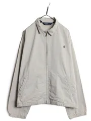【お得なクーポン配布中!】 90s ポロ ラルフローレン スイングトップ ジャケット メンズ XL 古着 オールド コットン ブルゾン フルジップ  ワンポイント 大きいサイズ