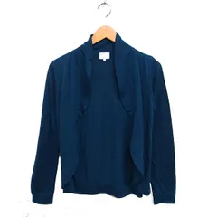 タケオキクチ TAKEO KIKUCHI ニット カーディガン ボレロ オープン 無地 1 グリーン 緑 /FT11