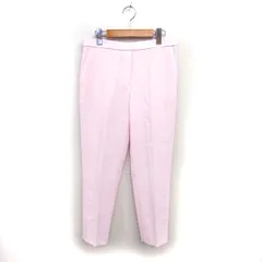 セオリー Theory イージーパンツ ストレート センタープレス 透け感 無地 4 ピンク /NT7
