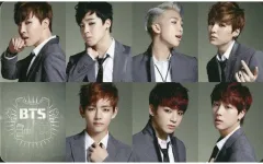 【中古】コレクションカード(男性)/ 防弾少年団/集合(7人)/「BTS」ロゴ入り/CD「BOY IN LUV」特典トレカ