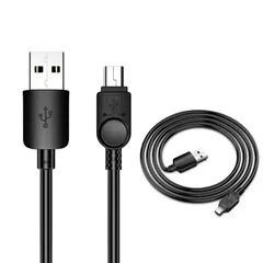 USBケーブル ミニUSB変換ケーブル USB2.0 (USB A オス to mini B オス) ノーマル データ転送/充電 同期 高耐久 高速データ転送 PS3 コントローラー 、HDD、GPS などに対応 2M ブラック