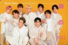 【中古】コレクションカード(男性) Snow Man/集合(3人)/横型/ファンクラブ会員限定特典 バースデーカード(マルチタッチカード)