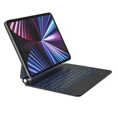 QERDAOYI マジックキーボード 2025i-Pad Air 13インチ (M3) 2024 i-Pad Air 13インチ (M2) i-Pad Pro第3/4/5/6世代12.9インチに適用 iPadキーボード付きケース 日本語配列 高精度ト ...