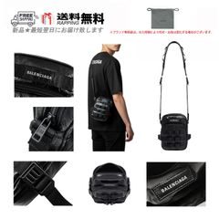 【極美品】バレンシアガ アーミー クロスボディ ショルダーバッグ ブラック BALENCIAGA バレンシアガ ARMY アーミー クロスボディバッグ 黒 - メルカリ