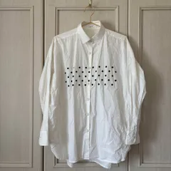 53 ノップドゥノッド nop de nod ブラウス シャツ トップス　レディース　blouse　shirt　Tops　ladies　ドット 水玉　長袖 ホワイト オフホワイト アイボリー 白 シロ　お呼ばれ　デート　オフィスカジュアル　食事会　ナチュラルのサムネイル