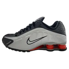 NIKE ナイキ HQ1988-002 Shox R4 Metallic Silver Red ショックス R4 ローカットスニーカー シルバー系 ブラック系 27.5cm【中古】