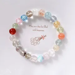 高品質ミックス多宝天然石ブレスレットパワーストーンブレスレット