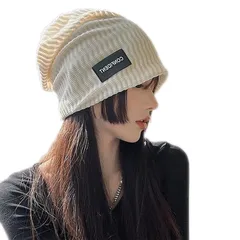 蒸れにくい 2層構造 通気性 冷房対策 肌に優しい 帽子 抗菌防臭 ストレッチ レディース サマーニットメンズ 秋 ケア帽子 夏 ニット帽 [ビグッド]