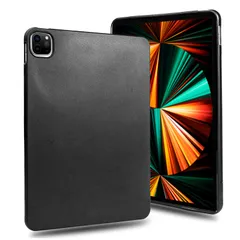 ブラックフロストケース、対応iPad Pro 11インチ2022、2021、2020年（第4世代、第3世代、第2世代）ソフトTPUケース、透明バックカバー