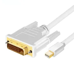 Mini DisplayPort - DVI 変換ケーブル/1.8m/mDP 1.2 - DVI-Dビデオ変換/1080p/ミニディスプレイポート - DVI シングルリンク映像コンバータ/アクティブアダプタケーブル/Mini DP または Thun ...