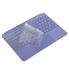 2025 マイクロソフト Surface Pro 専用 キーボードカバー JIS 日本語配列 12インチ TPU 材料 高い透明感 極めて薄い 0.18mm 保護カバー キースキン *Surface Pro 11/9/8/X キーボード と フレック ...