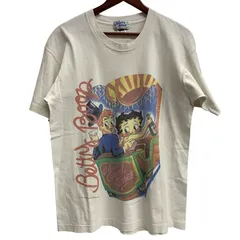 ベティ ブープ Betty Boop 90's FRUIT OF THE LOOM USA製 Tシャツ ホワイト Lサイズ 201MT-5312 VB