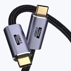 USB-C & USB-C ケーブル2m Suptopwxm USB 3.2 Gen 2x2 (20Gbps) 高速データ転送データ転送・充電ケーブル 【8K 60Hz 映像出力 】【最大20V/5A/100W 高速充電】 【PD/QC充電対応】高耐 ...