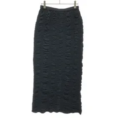 ne Quittez pas ヌキテパ Double Gauze Shirring Skirt ダブルガーゼシャーリングスカート 010351GQ4 ブラック Sのサムネイル