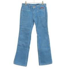 HYSTERIC GLAMOUR ヒステリックグラマー コーデュロイフレアパンツ 2AP-0840 ブルー F