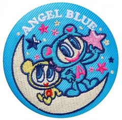【9.エンジェルブルー】ナルミヤキャラクターズ 刺繍缶バッジビスケット ※缶バッジのみ