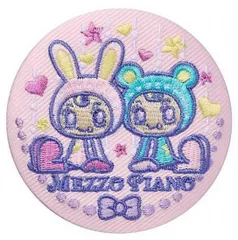 【10.メゾピアノ】ナルミヤキャラクターズ 刺繍缶バッジビスケット ※缶バッジのみ