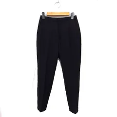 ミラオーウェン Mila Owen テーパード パンツ センタープレス 無地 シンプル 0 ブラック 黒 /FT6