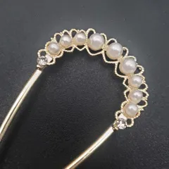 パール かんざし ゴールド 上品 和装 フォーマル 髪飾り結婚式 卒業式 入学式