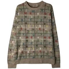 古着 90年代 Tricots St Raphael 総柄 レーヨンニットセーター USA製 メンズXL相当 ヴィンテージ/eaa399532