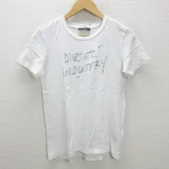 K■ディーゼル/DIESEL ウィメンズ プリントTシャツ【M】白/LADIES■56【中古】