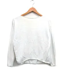 ギャルリーヴィー GALERIE VIE トゥモローランド ニット セーター 長袖 コットン シンプル S ホワイト 白 /KT33