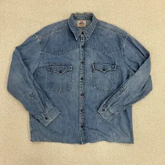 L リーバイス ヴィンテージ デニム ウェスタン シャツ 0210M