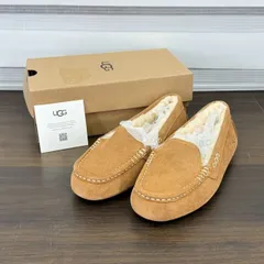 展示品 UGG アグ W/1106878 W ANSLEY アンスレー CHE 24cm レディースシューズ モカシン スリッポン ムートン / 57104