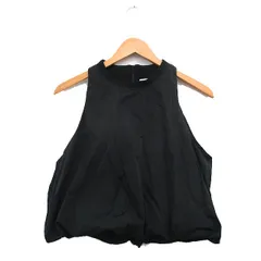 ザラ ZARA カットソー Tシャツ ノースリーブ シンプル L ブラック 黒 /KT22