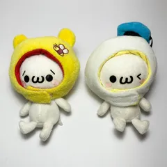 【まとめ売り】 かおもじん 奇ぐるみ プーさん ドナルド 2体セット