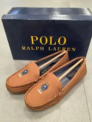 ポロ ラルフローレン ベア ローファー ブラウン 新品 (220)