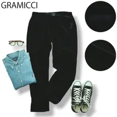 【上質】 グラミチ GRAMICCI ベルベット ナローパンツ ワークパンツ クライミング アウトドア シンプル 普段使い F ブラック レディース