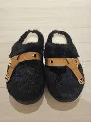 レディース ふわふわ ファー スリッパ (235)